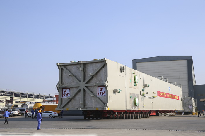 “yth2222游艇会官方网站制造”再次刷新记录——浙石化105000m3/h整装空分设备完成制造、正式启运(图2)